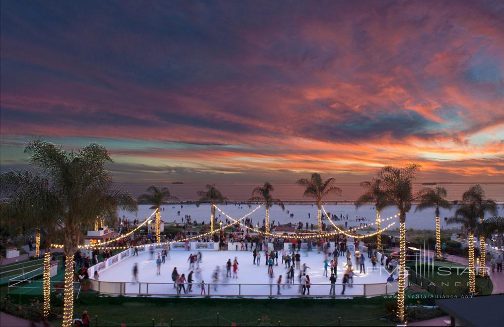 Beachfront Ice Skating at the Hotel del Coronado