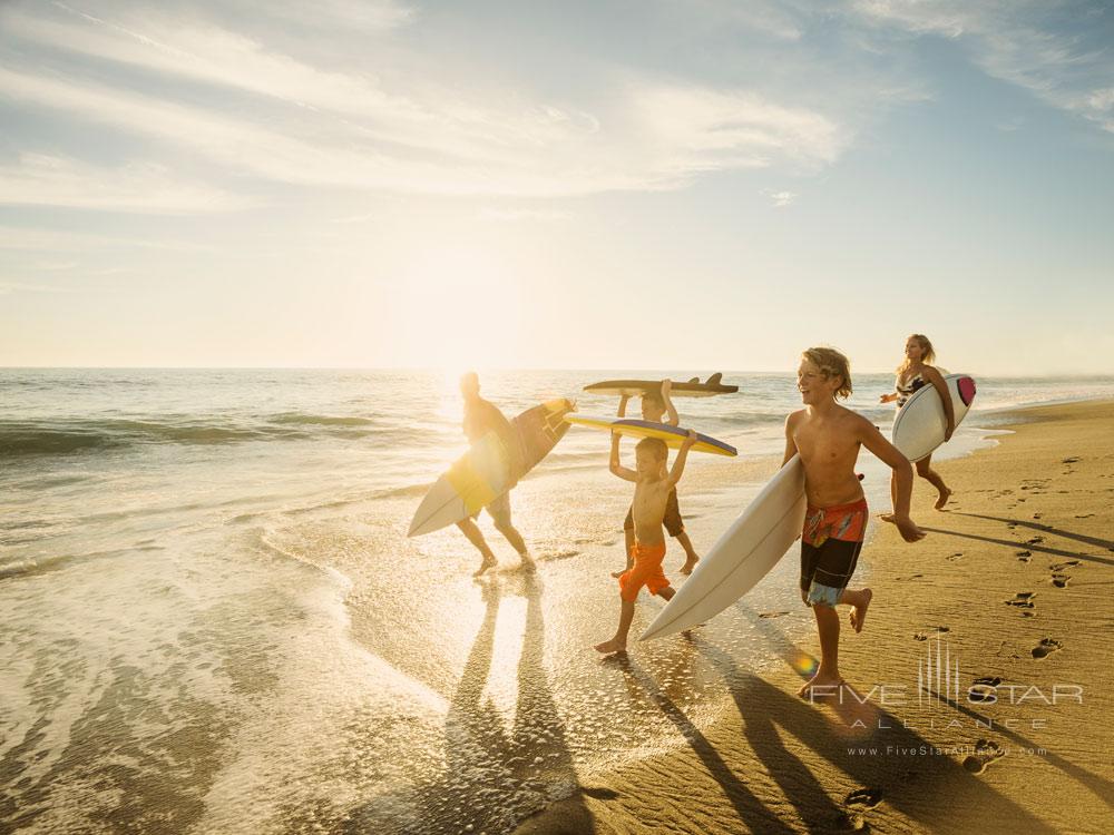 Surfing can be part of the fun at the Hotel del Coronado, CA