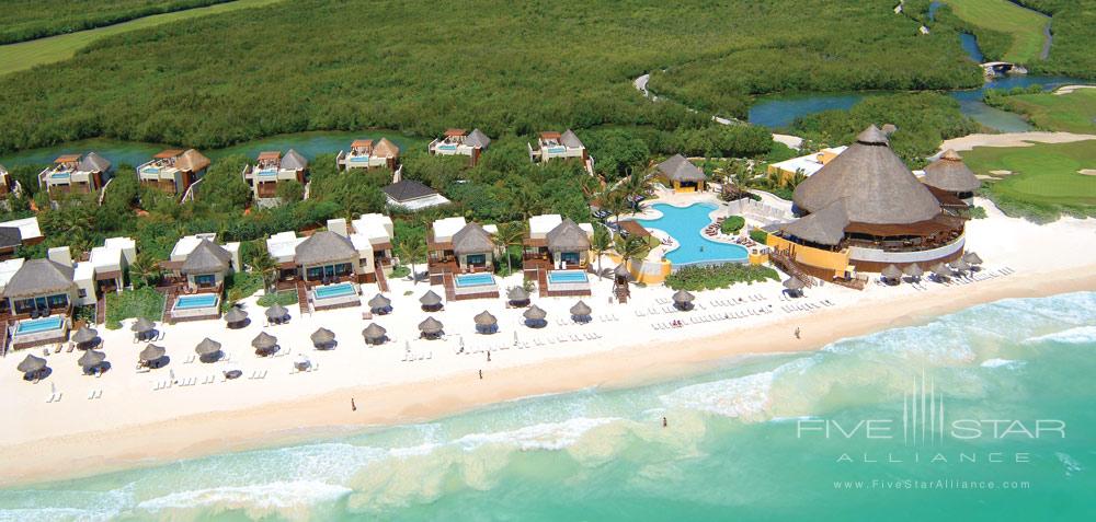 Beach view ofThe Fairmont Mayakoba in Playa del Carmen, Mexico