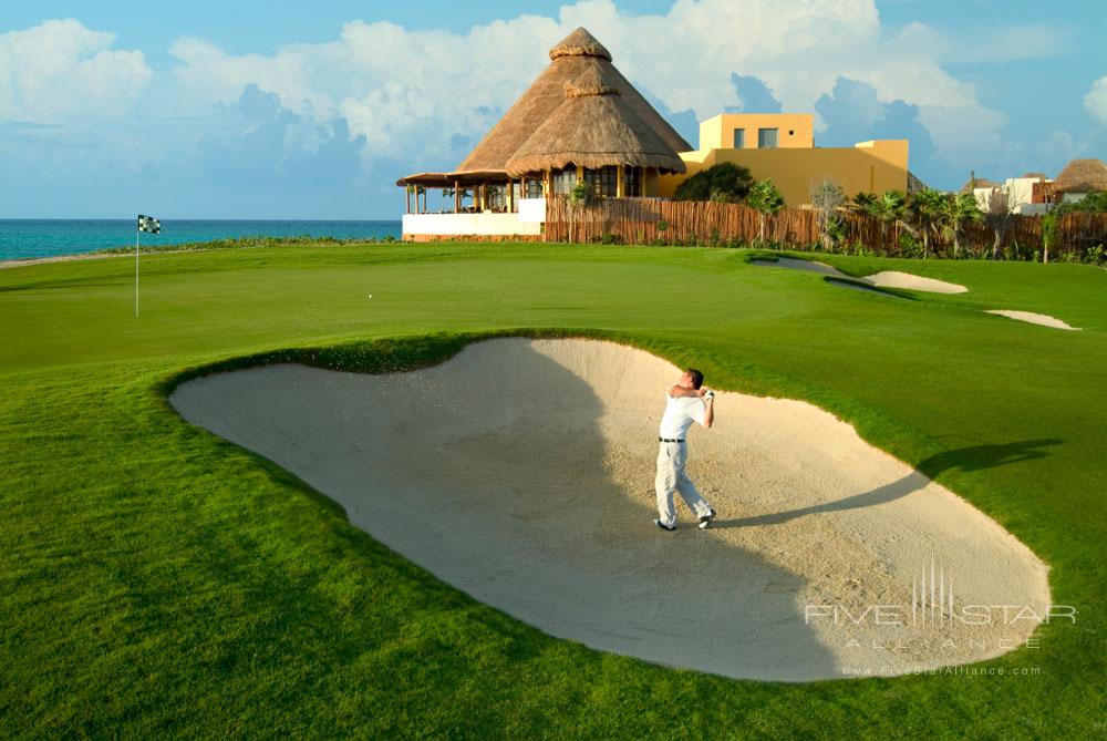 Golf course of The Fairmont Mayakoba in Playa del Carmen, Mexico