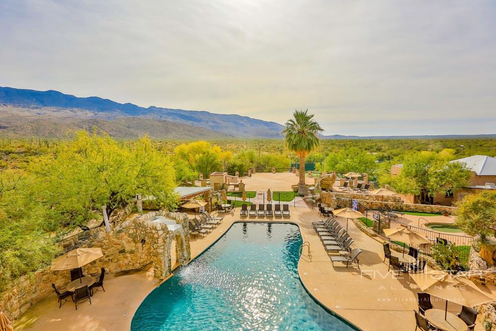 Outdoor Pool Overlooking Views at Tanque Verde Ranch, AZ