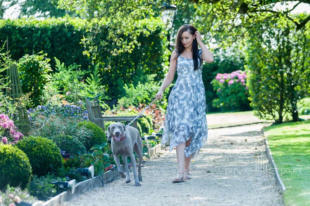 Stroll through the garden at Summer Lodge Country House Hotel and Spa, Dorset, United Kingdom
