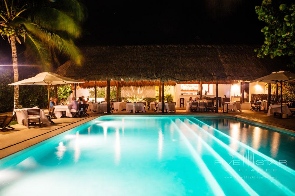 Pool Side Dining at EsenciaPlaya del Carmen, Quinta Roo, Mexico