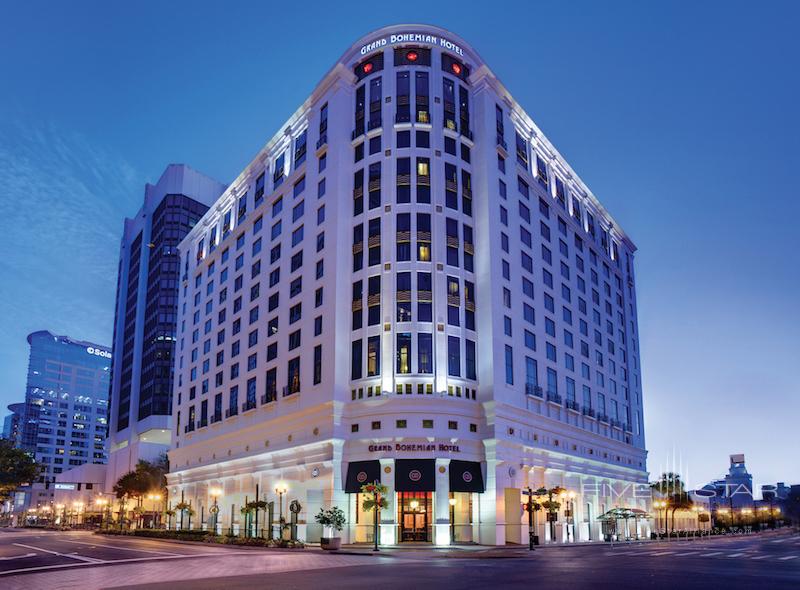 Exterior view of the Grand Bohemian Hotel Orlando.