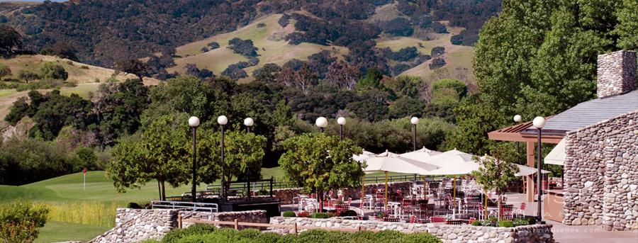 Terrace Dining at Alisal Guest Ranch and Resort Solvang, CA