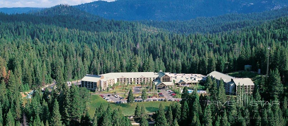 Aerial View of Tenaya Lodge at Yosemite, Fish Camp, CA