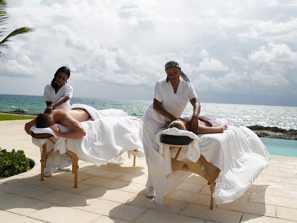 Beach Side Massage at Old Bahama Bay Resort, West End, Grand Bahama Island, Bahamas