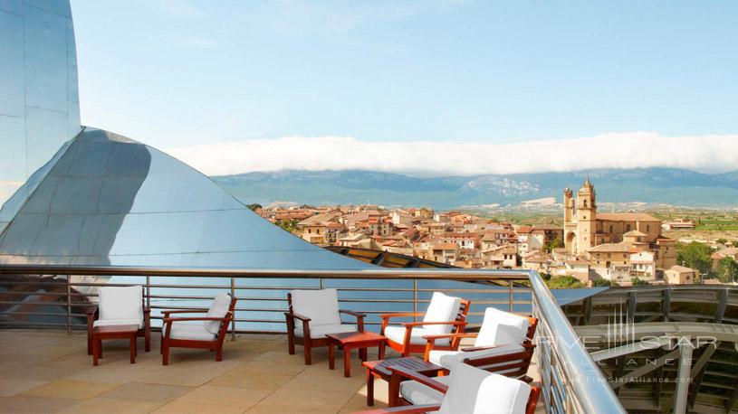 Rooftop Terrace at The Marques De Riscal Hotel