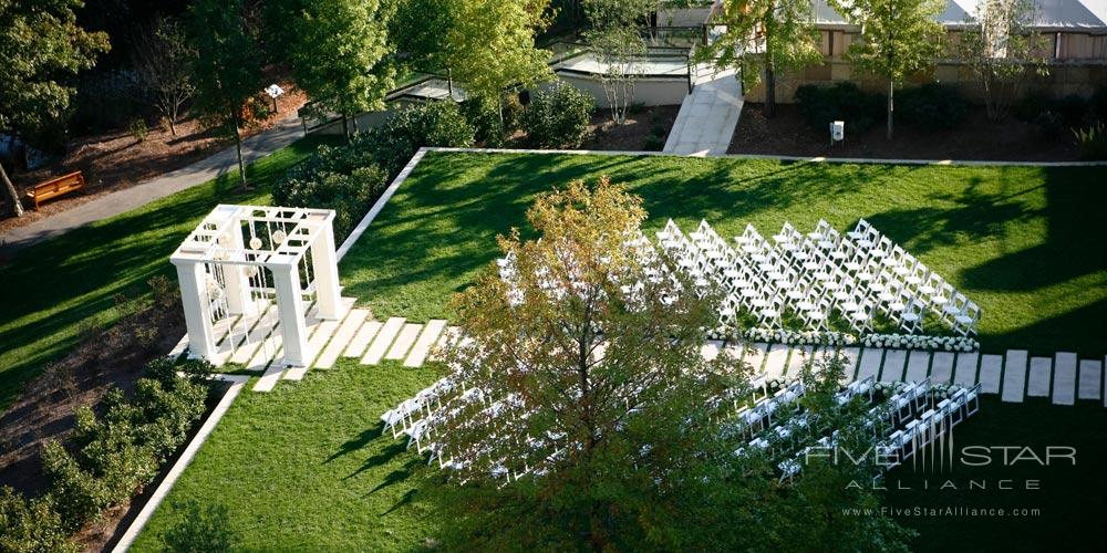 Impressive 6000 square foot lawn for weddings and receptions at The Umstead Hotel and Spa, Cary NC