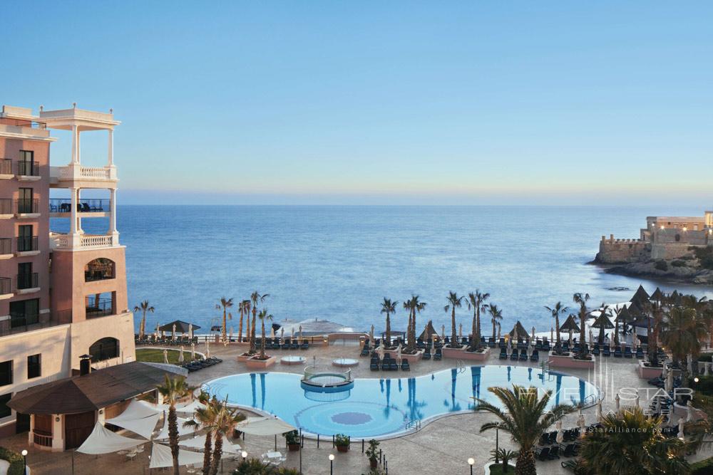 Bay View and Pool at Westin Dragonara Resort Malta