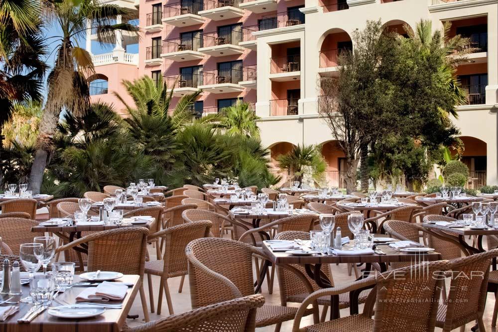Terrace Dining at Westin Dragonara Resort Malta