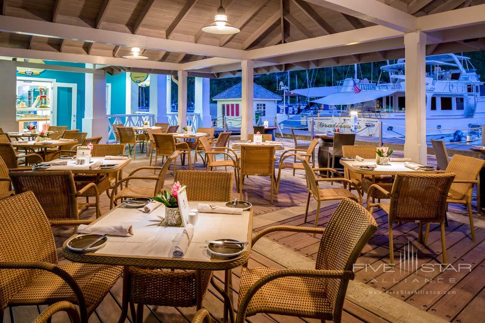 Dining by the marina at Capella Marigot Bay ResortSt. Lucia, West Indies