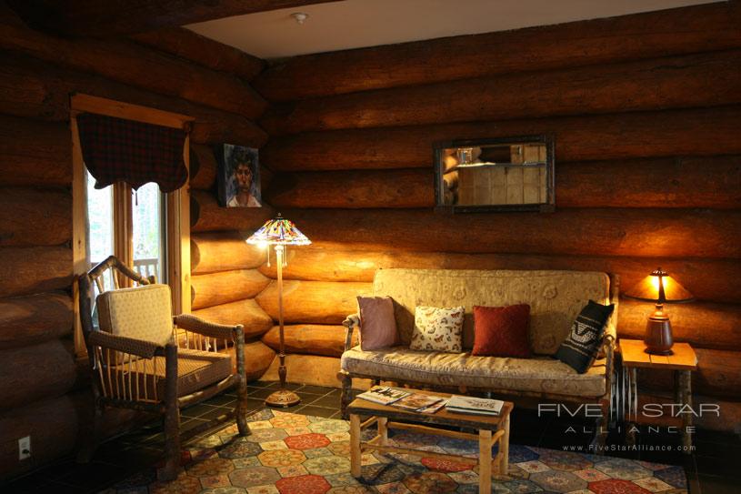 Reception area at Trout Point Lodge