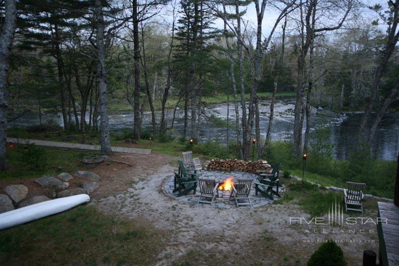 Firepit at Trout Point Lodge