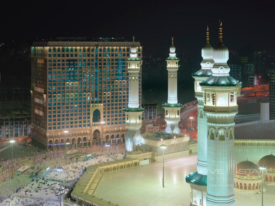 Dar Al Tawhid InterContinental Makkah Exterior at Night