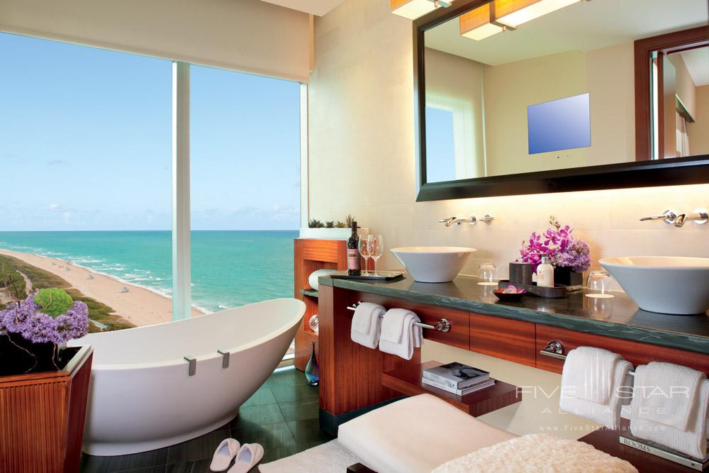 Ritz Carlton Bal Harbour Bath With A View.