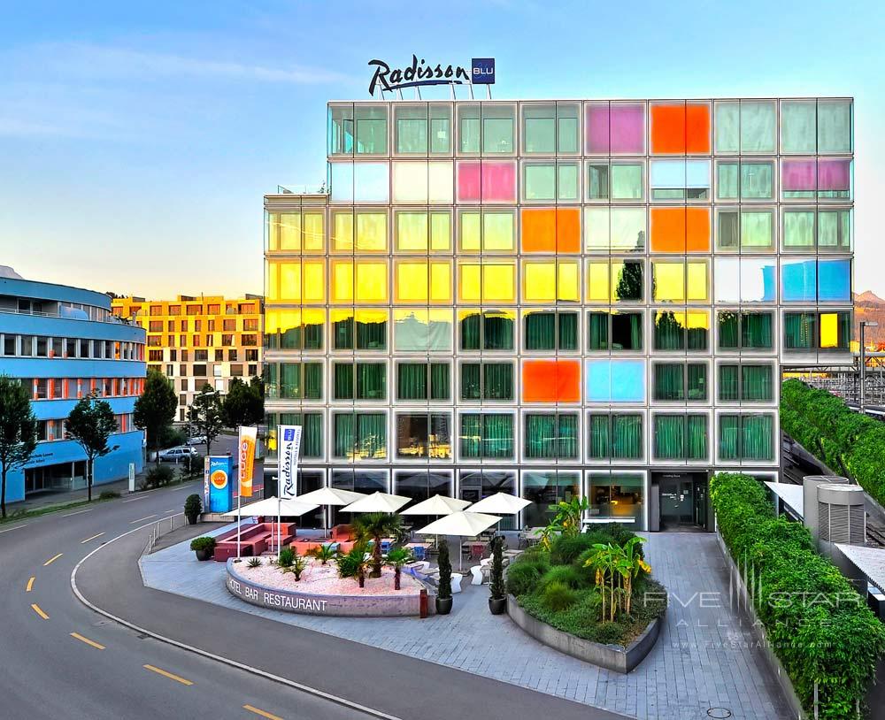 Exterior of Radisson Blu Hotel Lucerne