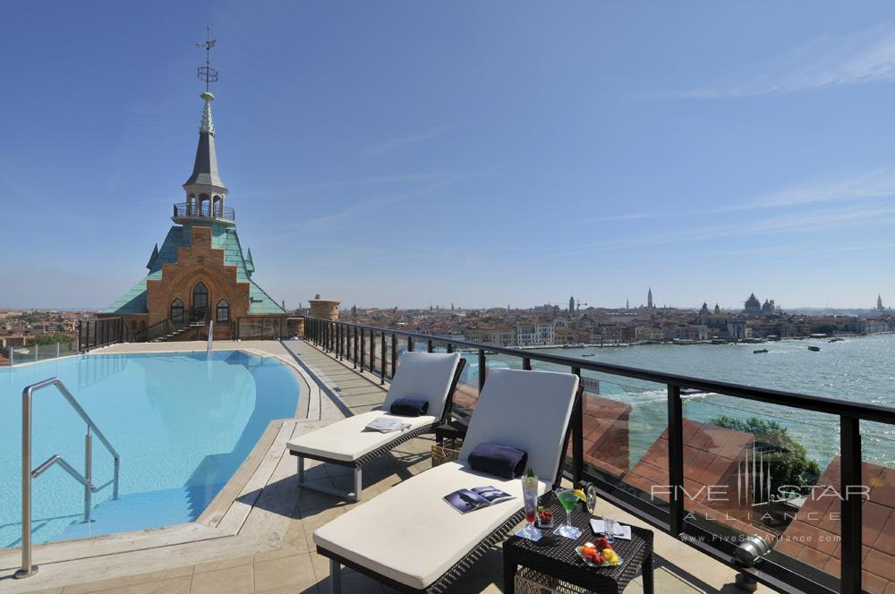 Rooftop Pool at Hilton Molino Stucky Venice, Italy