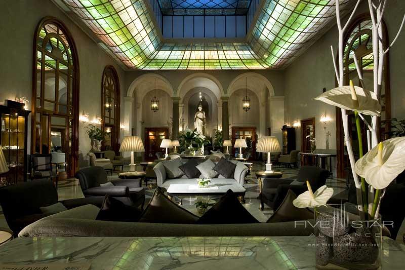 Grand Hotel de la Minerve lobby, Rome Italy