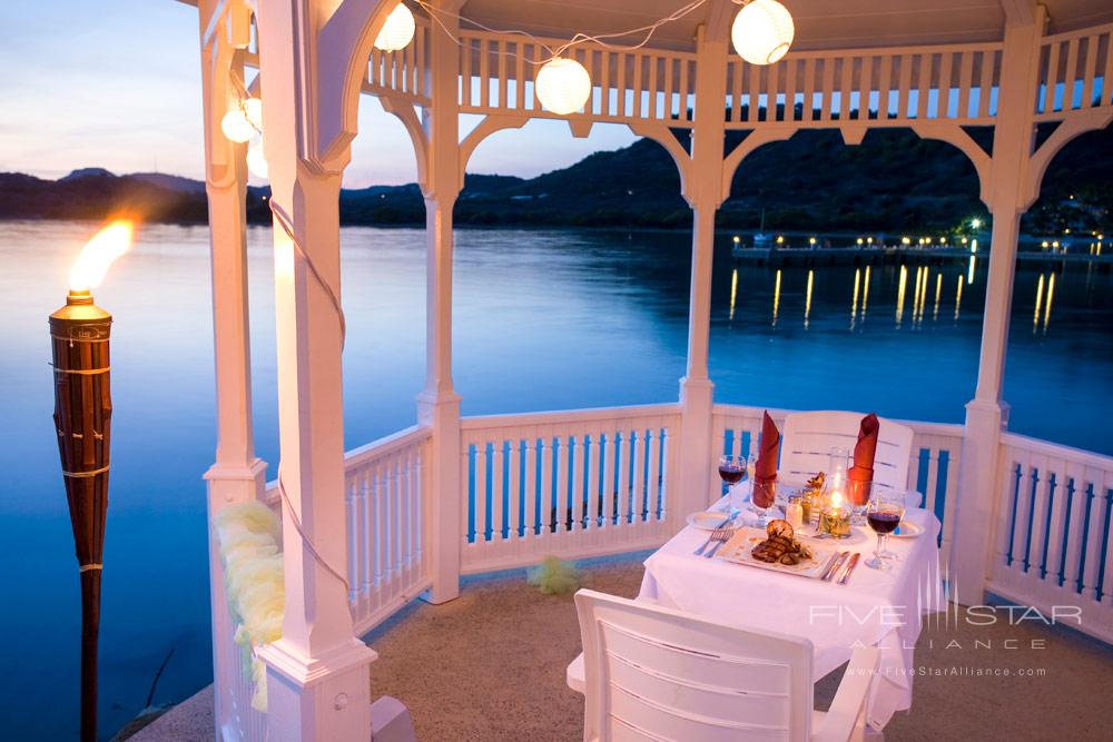 Enjoy Private Gazebo Dining at St. James Club and Villas, Antigua