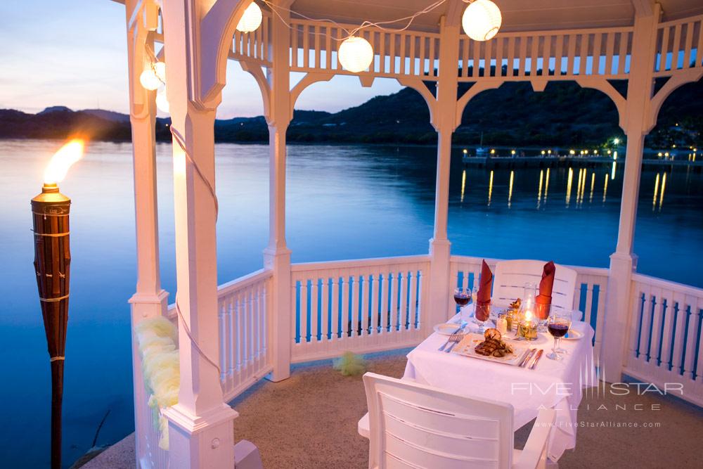 Enjoy Private Gazebo Dining at St. James Club and Villas, Antigua