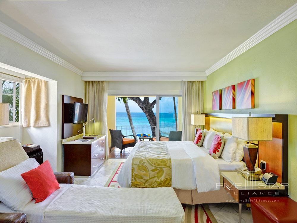 Ocean Front Room with Sleeper Sofa at Tamarind Cove Hotel | St James, Barbados, West Indies