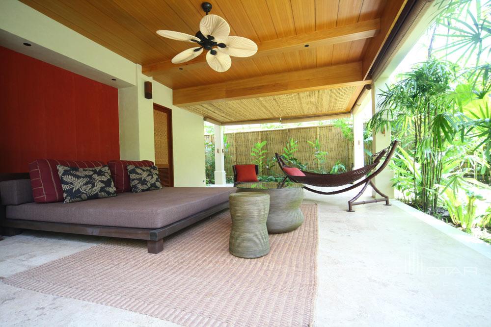 Pool Villa Lounge on Hammock at Anantara Rasananda Koh Phangan Villa Resort and Spa