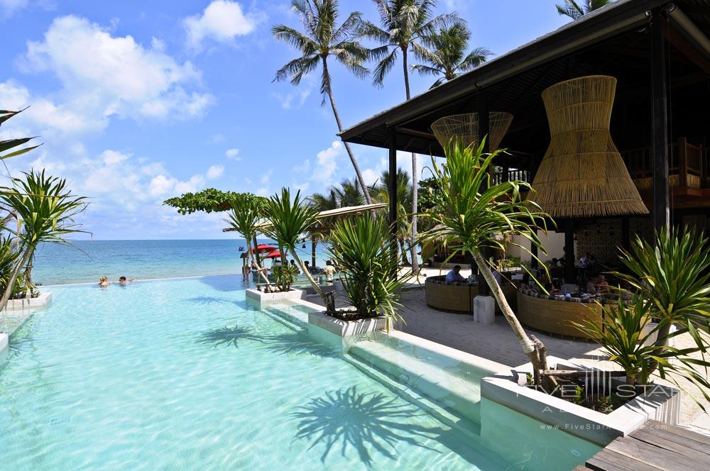 Main Infinity Pool at Anantara Rasananda Koh Phangan Villa Resort and Spa