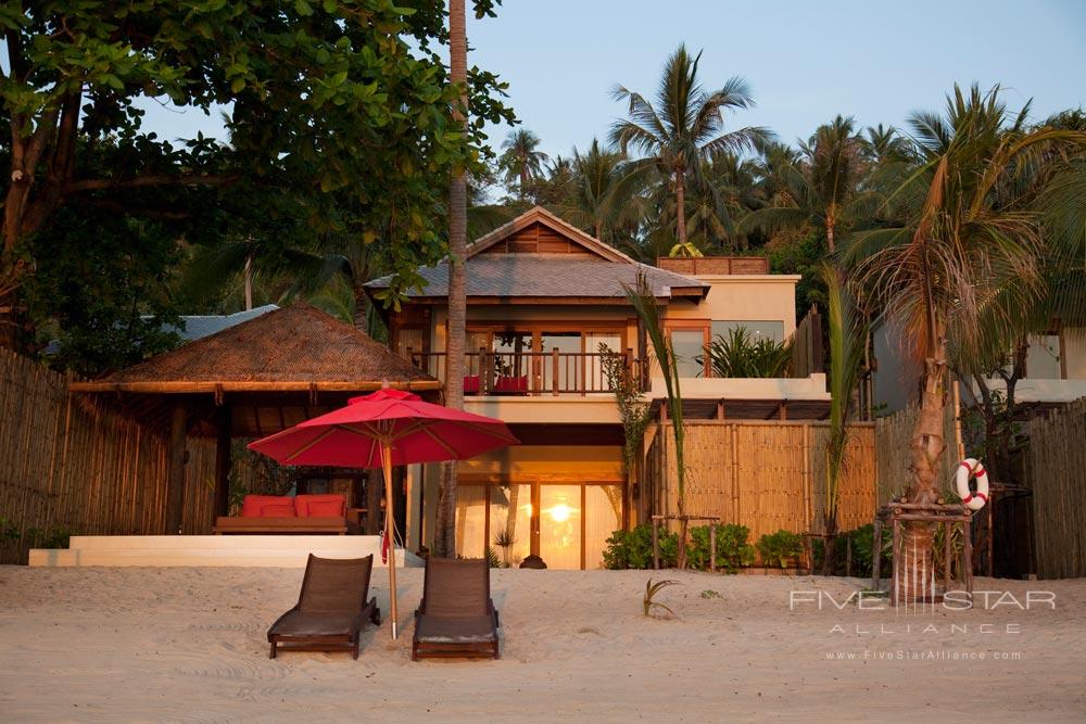 Beach Side Accommodations at Anantara Rasananda Koh Phangan Villa Resort and Spa