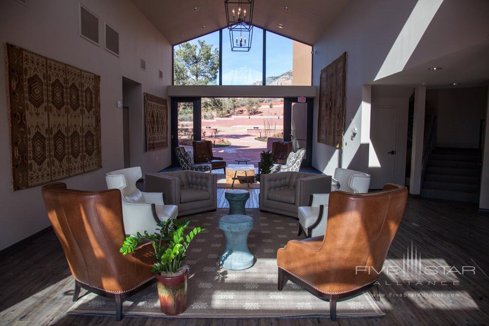 Entry Lounge at Sedona Rouge Hotel and Spa, AZ