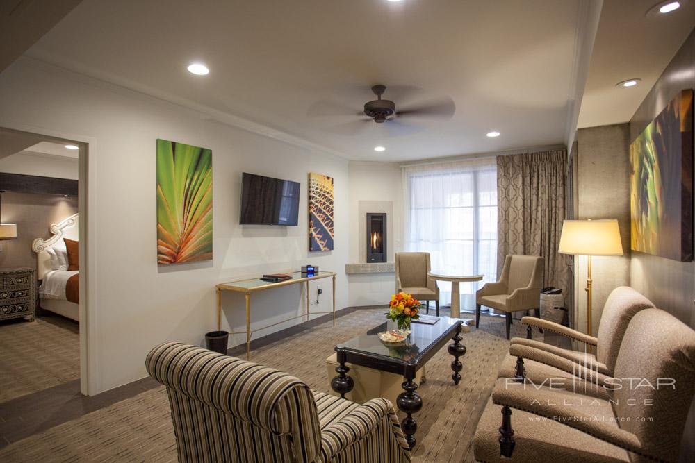 Suite Living Room at Sedona Rouge Hotel and Spa, AZ