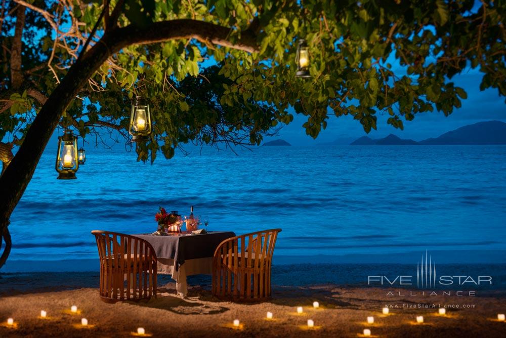 Private dining at Four Seasons Resort Seychelles