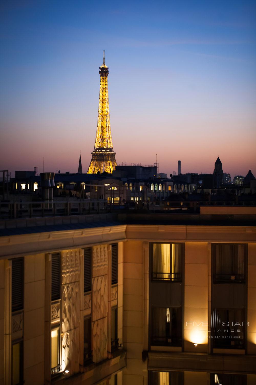 View from The Hotel du Collectionneur Arc de Triomphe Paris, France