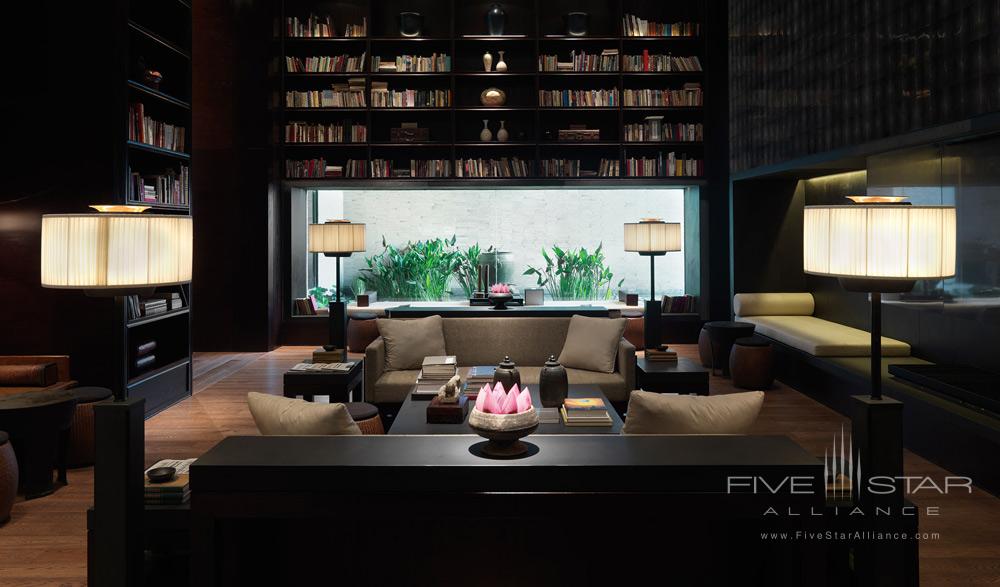 Library and Lounge at The PuLi Hotel and Spa, Shanghai, China