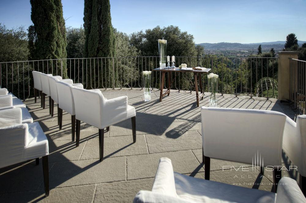 Outdoor Wedding Ceremony at Hotel ll Salviatino Florence, Italy