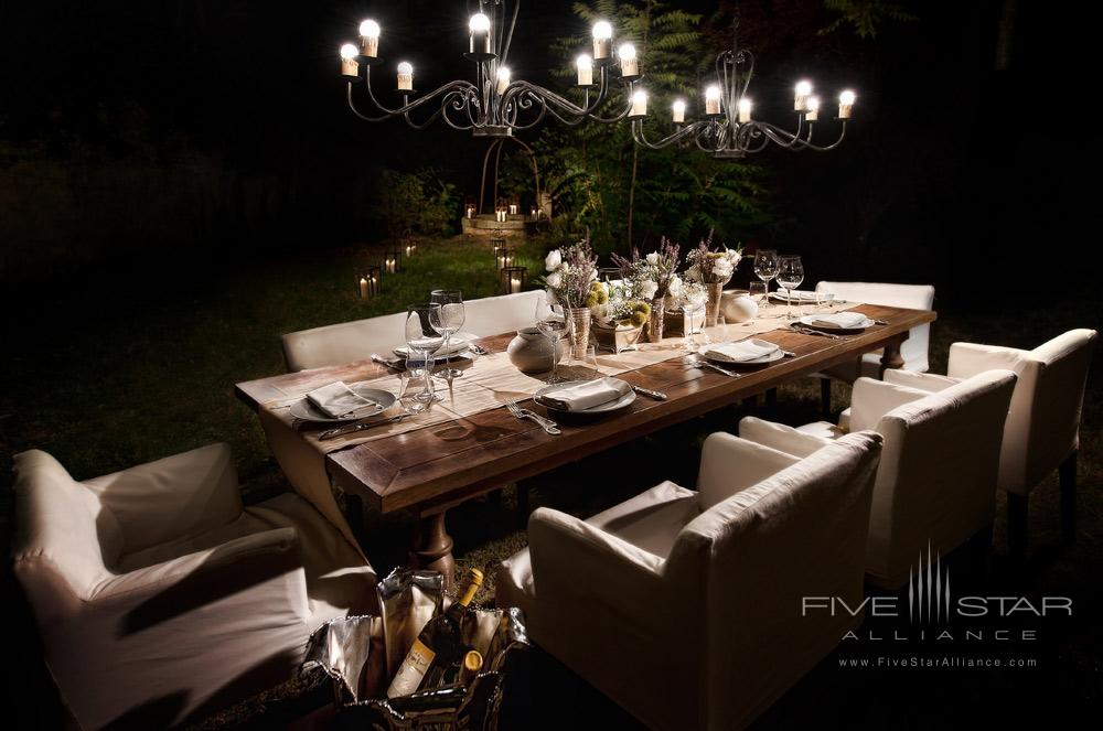 Garden Dining at Hotel ll Salviatino Florence, Italy