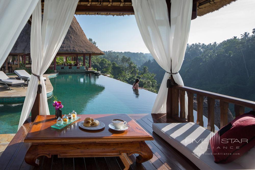 Have breakfast by the pool at Viceroy Bali