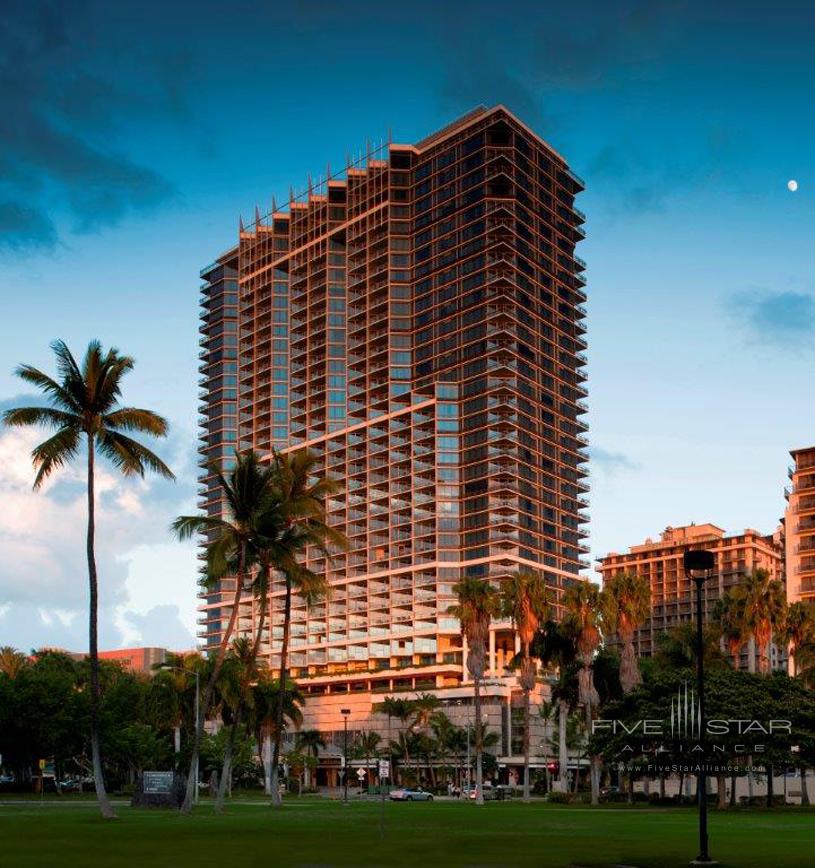 Trump International Hotel and Tower Waikiki Beach Walk Sunset
