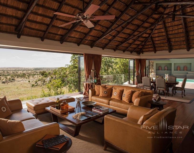 Sitting area at The Four Seasons Serengeti