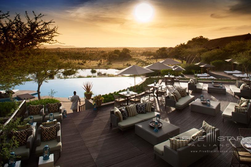 Pool area at The Four Seasons Serengeti