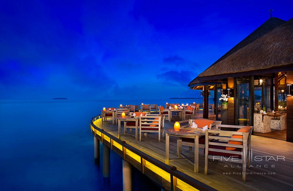 Ja Manafaru White Orchid dining venue, Maldives