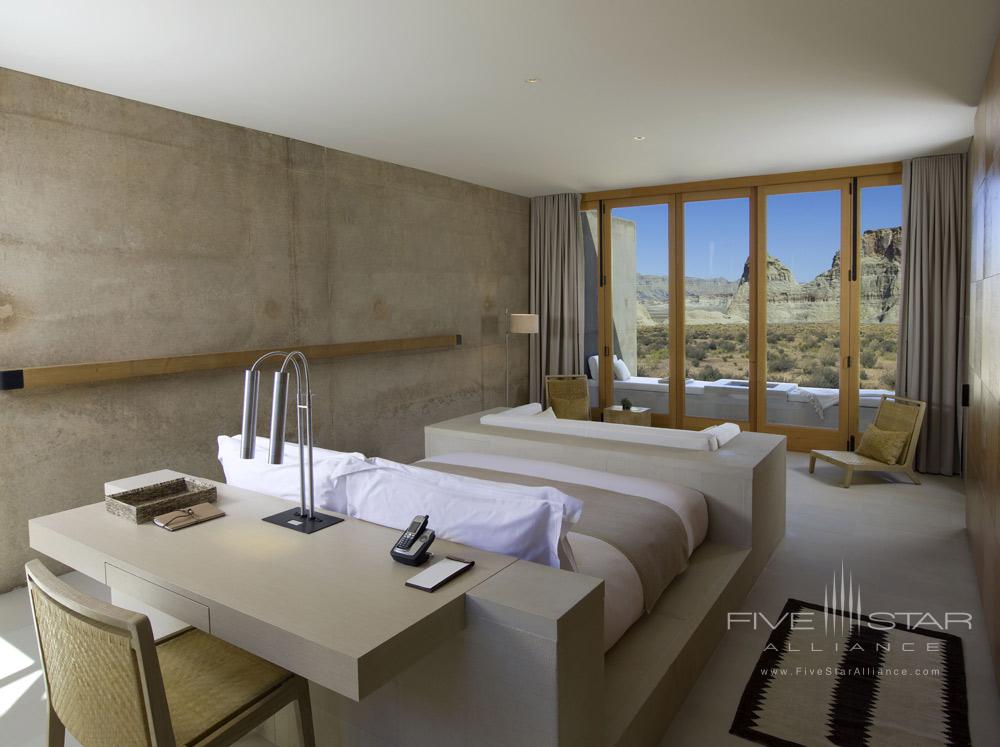 Mesa View Suite Bedroom at Amangiri in Canyon Point, Southern Utah courtesy of Amanresorts