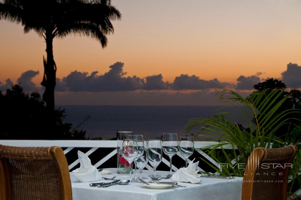 Restaurant at Montpelier Plantation Inn West Indies, St. Kitts and Nevis