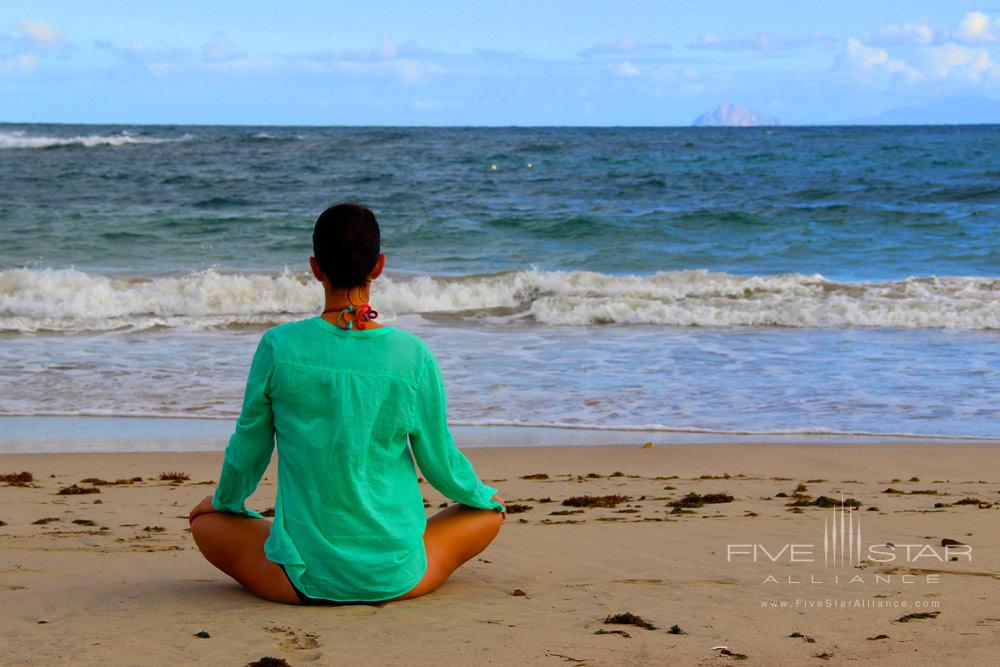 Peaceful Yoga by the Beach at Montpelier Plantation Inn West Indies, St. Kitts and Nevis