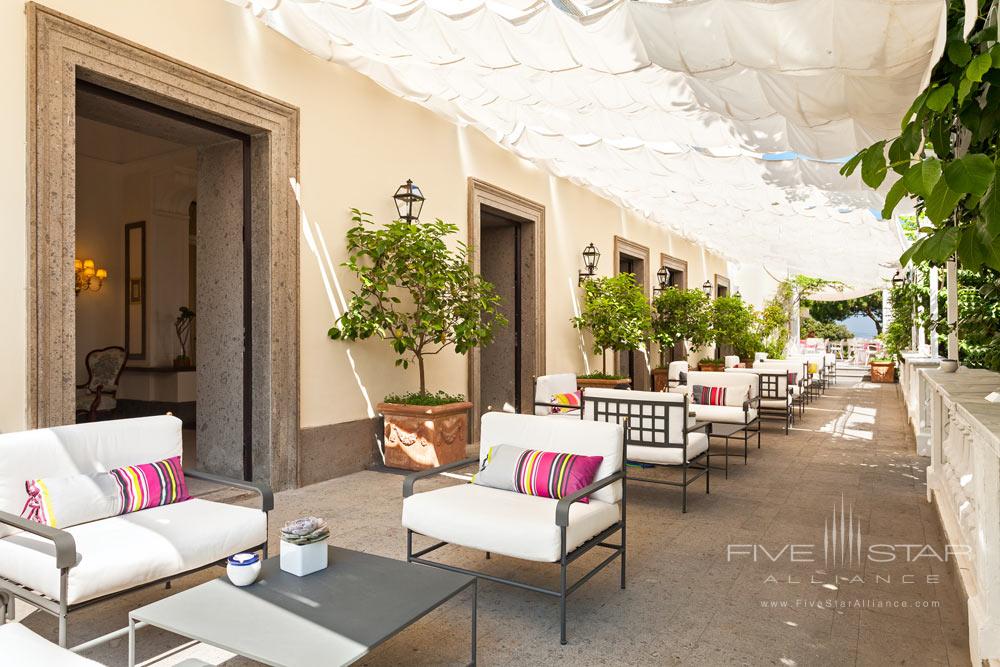 Lobby Terrace at Grand Hotel Cocumella in Sant'Agnello di Sorrento, Italy