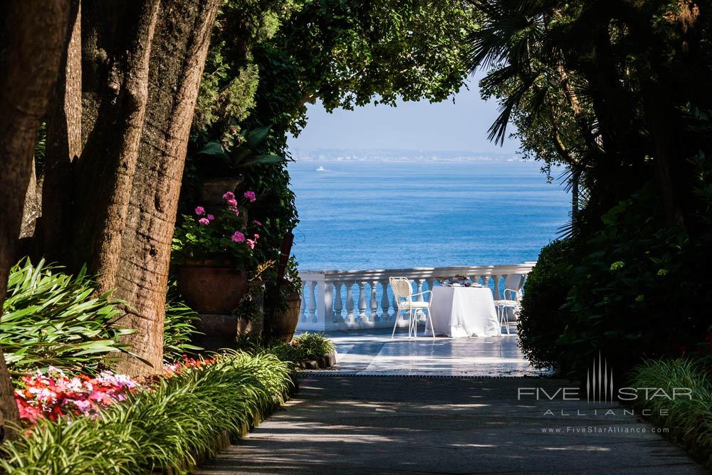 Terrace Dining at Grand Hotel Cocumella in Sant'Agnello di Sorrento, Italy