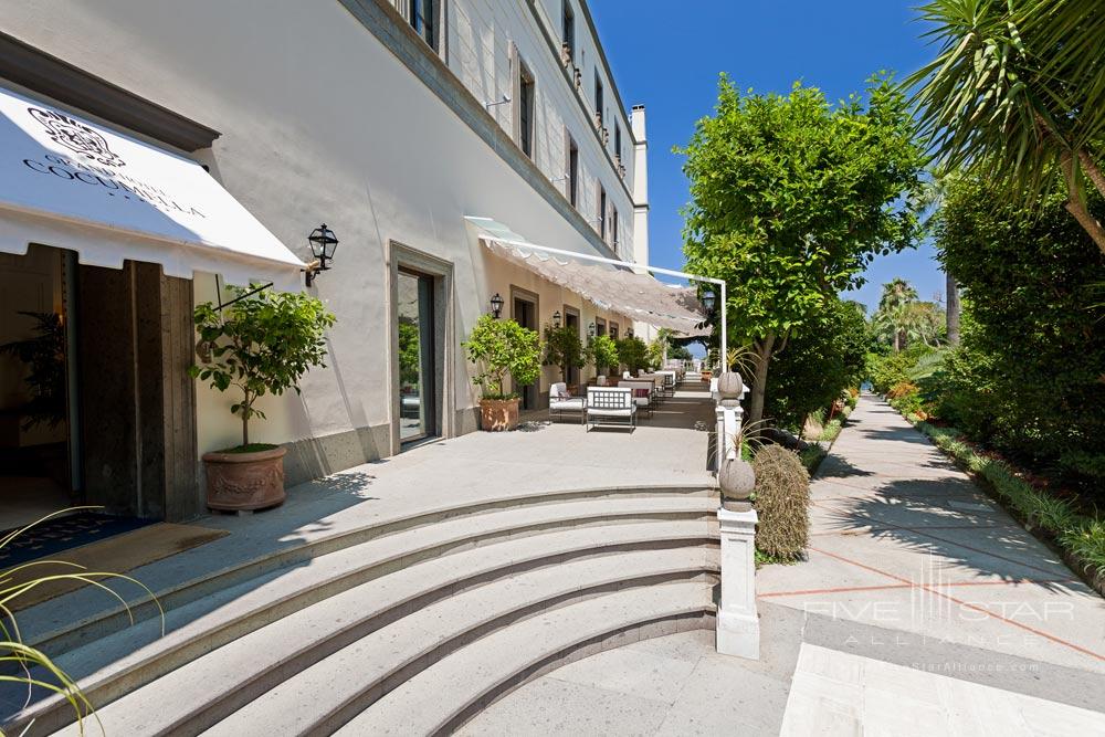 Terrace and Garden at Grand Hotel Cocumella in Sant'Agnello di Sorrento, Italy