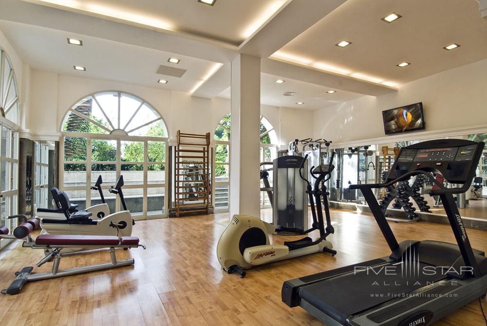 Gym at Grand Hotel Cocumella in Sant'Agnello di Sorrento, Italy