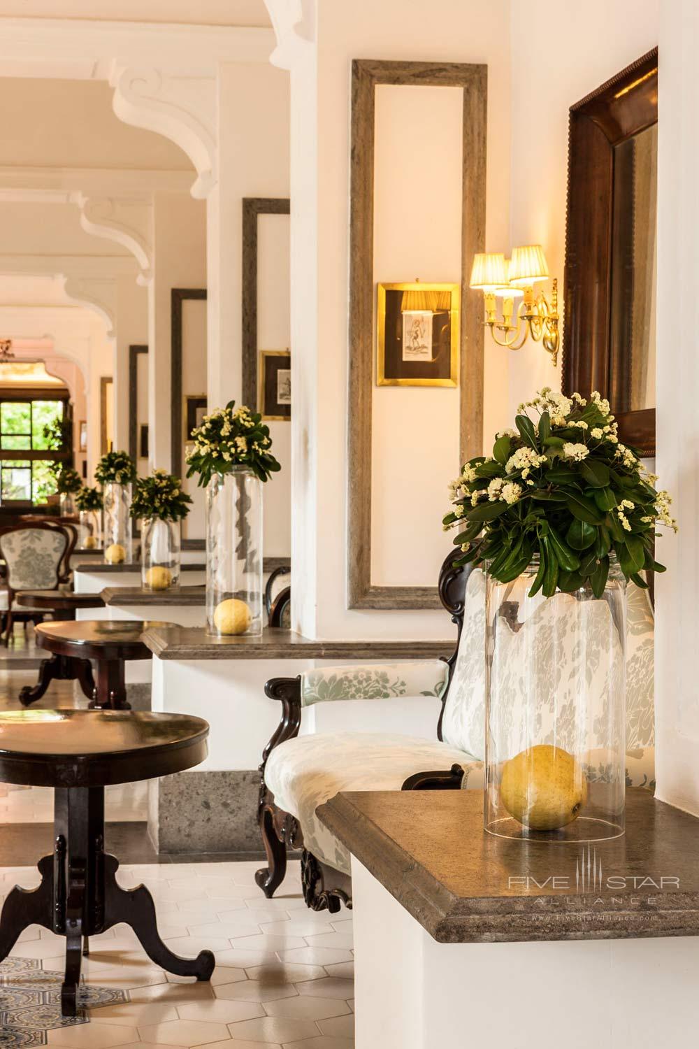 Lobby of Grand Hotel Cocumella in Sant'Agnello di Sorrento, Italy