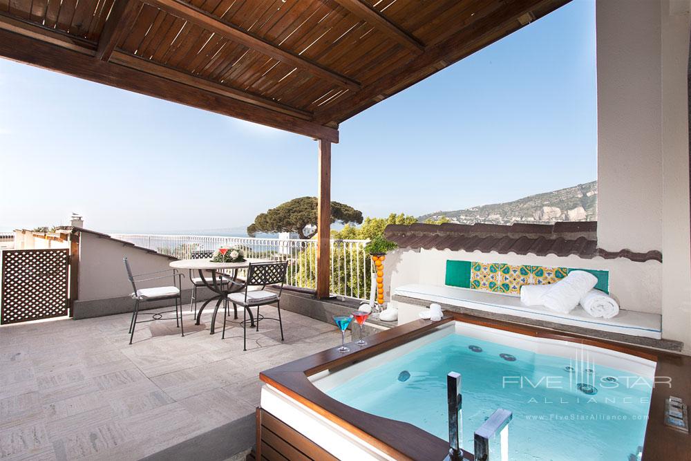 Guestroom Terrace at Grand Hotel Cocumella in Sant'Agnello di Sorrento, Italy